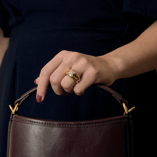 Bague 53 Chaumet – Lien – Bague en or jaune et diamants. 58 Facettes DV27468-7-53-2