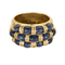 Bague 53,5 Importante bague jonc en or jaune, saphirs et diamants 58 Facettes DV27468-2-535-5
