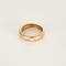 Bague jonc en or rose et diamants