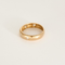 Bague jonc en or rose et diamants