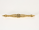 Broche Broche barrette en or jaune et or gris diamant taille ancienne, diamants taillés en rose. 58 Facettes DV27468-27