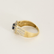 Bague 60 Bague en or jaune, saphir et diamants 58 Facettes DV0022-7-60-2
