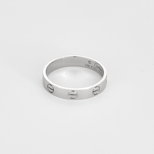 Bague 53 CARTIER - LOVE - PM - Alliance en platine 58 Facettes DV27734-3-53-2