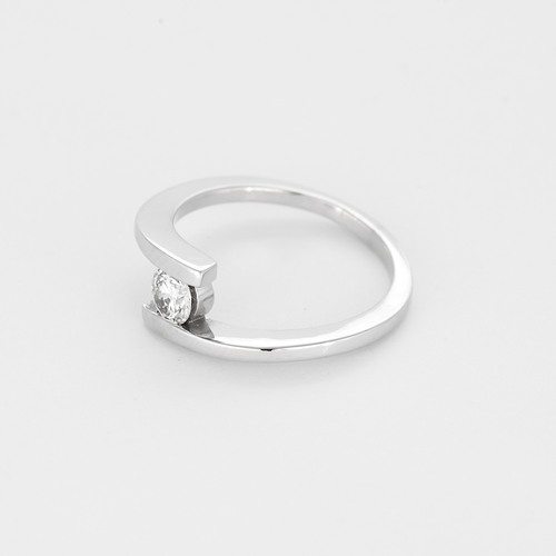 Bague 55,5 Bague en or blanc et diamant 58 Facettes DV27112-1-555-5