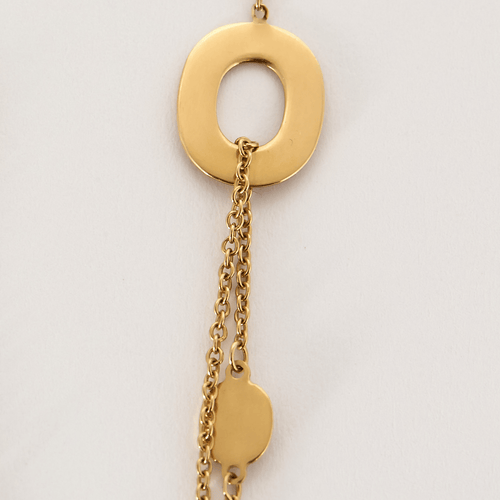 Collier Collier moderniste en or jaune à motif ajouré 58 Facettes DV1838-8