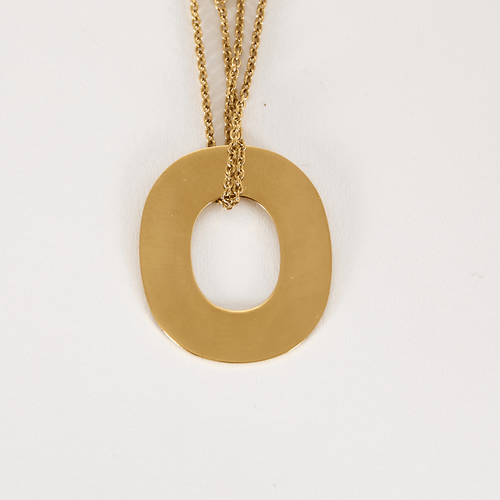 Collier Collier moderniste en or jaune à motif ajouré 58 Facettes DV1838-8