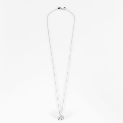 Collier Collier et pendentif floral or 14K et diamants 58 Facettes DV24577-1