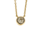 Collier Collier solitaire en or jaune et or gris, diamant 0.15 carat environ. 58 Facettes DV24577-3