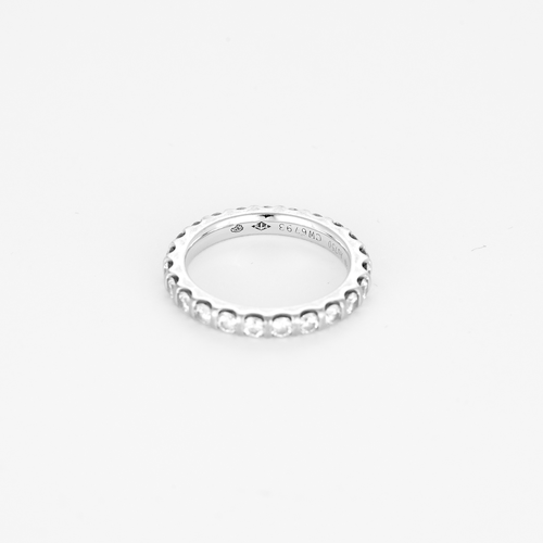 Bague 49,5 Mauboussin - Indispensable et universelle - Alliance américaine en or blanc et diamants 58 Facettes DV6693-9-495-6