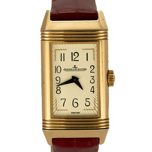 Montre Jaeger Lecoultre - Reverso Duetto Moon - Montre de dame en or rose et diamants 58 Facettes DV25096-1