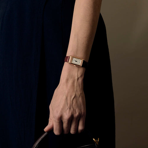 Montre Jaeger Lecoultre - Reverso Duetto Moon - Montre de dame en or rose et diamants 58 Facettes DV25096-1