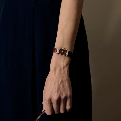 Montre Jaeger Lecoultre - Reverso Duetto Moon - Montre de dame en or rose et diamants 58 Facettes DV25096-1