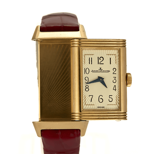Montre Jaeger Lecoultre - Reverso Duetto Moon - Montre de dame en or rose et diamants 58 Facettes DV25096-1