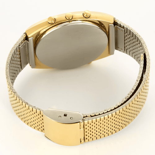 Montre OMEGA - Speedmaster - Montre en acier et plaqué or à boitier tonneau et mouvement quartz 58 Facettes DV26854-1