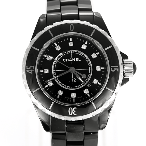 Montre CHANEL - J12 - Montre en acier à boitier rond à mouvement quartz 58 Facettes DV26878-2