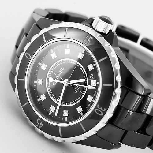 Montre CHANEL - J12 - Montre en acier à boitier rond à mouvement quartz 58 Facettes DV26878-2