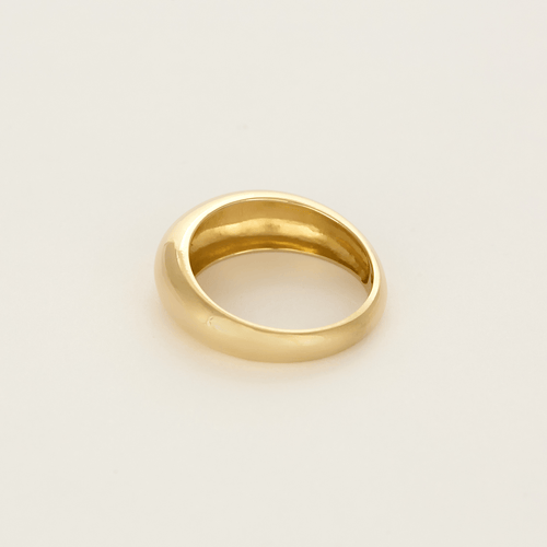 Bague 54 Bague jonc en or jaune 58 Facettes DV1838-2