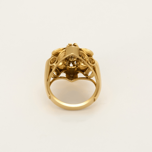 Bague 53 Bague des années 1940 en or jaune et diamant 58 Facettes DV0777-4-53-2