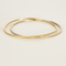 Bracelet Deux bracelets jonc en or jaune et or blanc 58 Facettes DV1838-12
