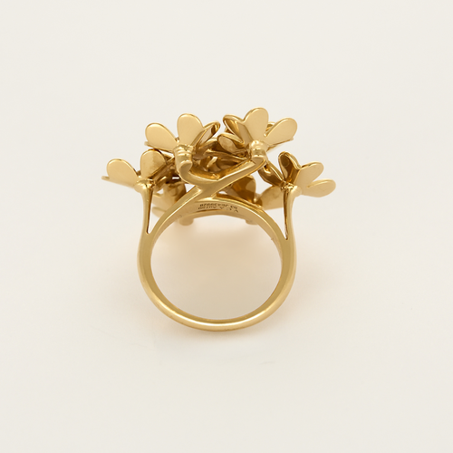 VAN CLEEF & ARPELS -  "Frivole"- Bague or jaune et diamants