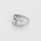 Bague 54 Bague jonc ajourée en or blanc et diamants 58 Facettes DV27556-2-54-3