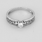 Bague 54 Bague solitaire en or gris et diamants 58 Facettes DV24276-11