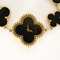 Montre VAN CLEEF & ARPELS - Alhambra - Montre bracelet de dame en or jaune et onyx 58 Facettes DV4391-3