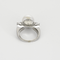 Bague 51 Bague jonc en platine, perle de culture blanche et diamants 58 Facettes DV22972-36-51-2