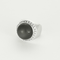 Bague 52 Bague chevalière en or gris, quartz et diamants 58 Facettes DV22972-34-52-1