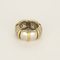 Bague 49 Anneau en or gris, or jaune et diamants 58 Facettes DV22972-38-49-2