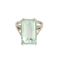 Bague 49 Bague cocktail en or gris, aigue-marine et diamants 58 Facettes DV22972-43-49-2
