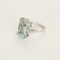 Bague 49 Bague cocktail en or gris, aigue-marine et diamants 58 Facettes DV22972-43-49-2