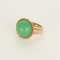 Bague 53,5 Bague en or rose, chrysoprase et diamants 58 Facettes DV22972-47-535-5