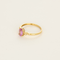 Bague 53 Bague en or jaune, saphir rose et diamants 58 Facettes DV20381-2-53-2
