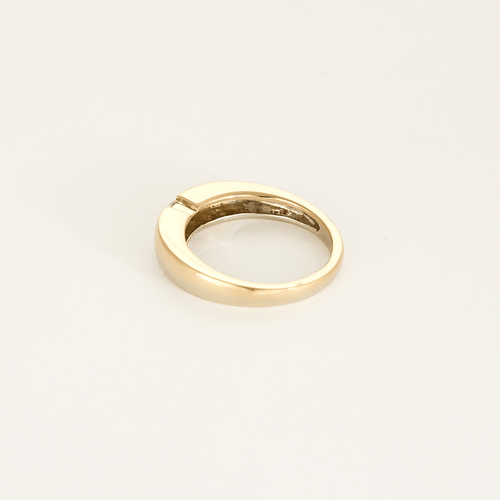 Bague 54 Bague en or jaune, or blanc et diamants 58 Facettes DV0942-6-54-3