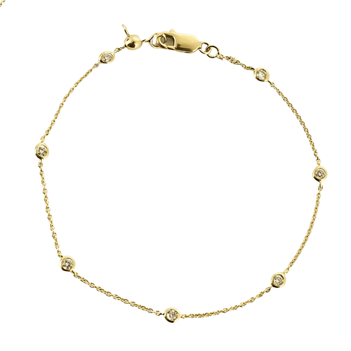 Bracelet Bracelet en or jaune et petits diamants 58 Facettes DV1838-9