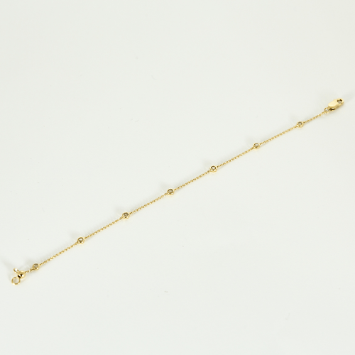 Bracelet Bracelet en or jaune et petits diamants 58 Facettes DV1838-9