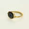 Bague 60 Bague en or jaune et intaille en onyx nicolo 58 Facettes DV0013-36-60-2