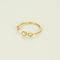 Bague 57 Bague ouverte en or jaune et diamants 58 Facettes DV1838-6-57-3