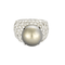 Bague 52 Bague en platine, diamants et perle de Tahiti 58 Facettes DV27335-1-52-1