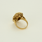 Bague 51 Bague or jaune camée coquillage 58 Facettes DV27545-2