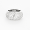 Bague 58,5 Importante bague en or gris et diamants 58 Facettes DV27418-2-585-5