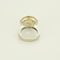52 Bague cocktail en or gris quartz rutile dit cheveux de Vénus 58 Facettes DV27545-4-52-1