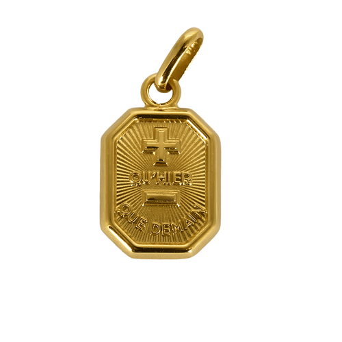 Pendentif Augis - Pendentif médaille d'amour en or jaune 58 Facettes DV20103-9