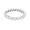Bague 54 DE BEERS - Alliance souple en or gris et diamants 58 Facettes DV28241-3-54-3