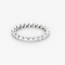 Bague 54 DE BEERS - Alliance souple en or gris et diamants 58 Facettes DV28241-3-54-3
