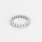 Bague 54 DE BEERS - Alliance souple en or gris et diamants 58 Facettes DV28241-3-54-3