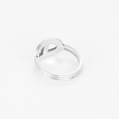 Bague 54 Hermès- Chaîne d'Ancre  24 - Petit Modèle - Bague argent 58 Facettes DV0014-18-54-3
