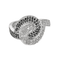 Bague 52 Bague entrelacée diamants blancs, diamants noirs 58 Facettes DV27556-1