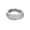 Bague 50 Bague jonc en or gris, pavage diamants 58 Facettes DV24577-5